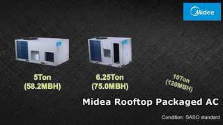 Midea Rooftop 패키지 AC | 상업용 공간을 위한 고효율 냉각